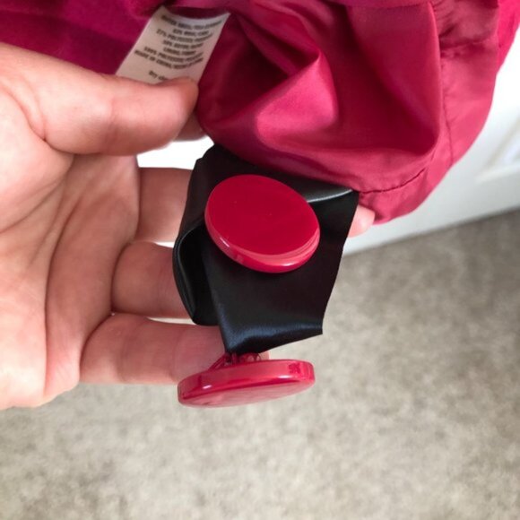 Decree Pink Peplum Hooded Wool Pea Coat - Picture 9 of 11